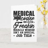 Freakin ICDコーディングアシスタントによるメディカルコーダ カード (黄色い花)