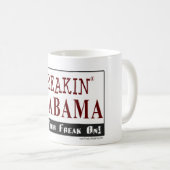 FreakinAlabama.com -マグ コーヒーマグカップ (正面右)