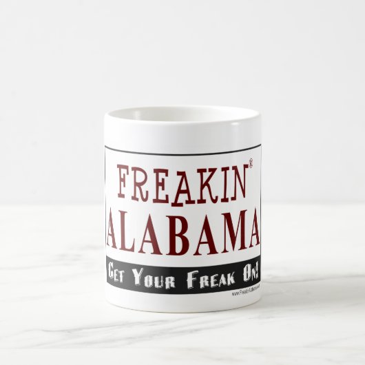 FreakinAlabama.com -マグ コーヒーマグカップ (中央)