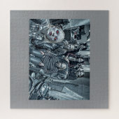 Freakyファミリーフォトハロウィーンをテーマにした ジグソーパズル (横)