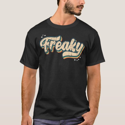 Freakyヴィンテージはスラングを見る70年代の衣装または80年代のCo Tシャツ (正面)