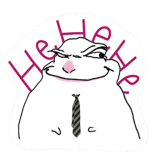 freaky hamster meme sticker シール
