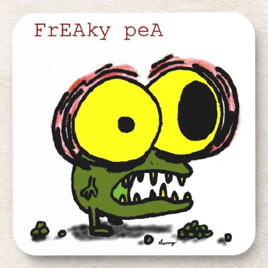 Freaky Pea Coasters - 6のセット コースター (正面)