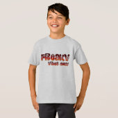 "Freaky Vibes Only"-dgn4 by Maaya Prints, キッズ向け Tシャツ (正面フル)