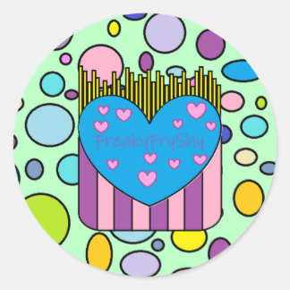 FreakyFryShyステッカー ラウンドシール