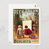 Frean Cosのプレビュービスケットロンドンヴィンテージアド ポストカード (正面/裏面)