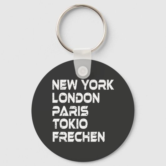 Frechen NY London Paris Tokio キーホルダー (正面)