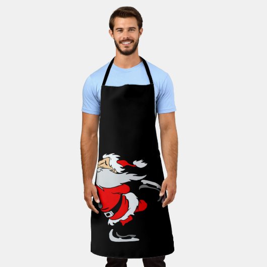 Frecher Weihnachtsmann エプロン (着用した状態)