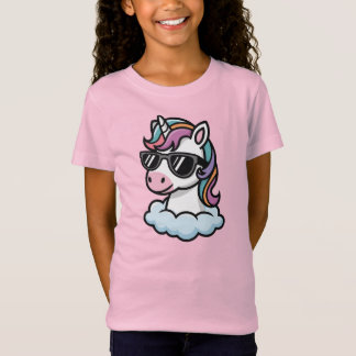freches Einhorn Geschenkidee für Mädchen pink  Tシャツ