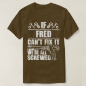 FREDギフト名修正おもしろい誕生日パーソナライズされた Tシャツ (デザイン正面)