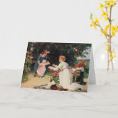 Fred Morganによる1910年の第1ステップ(1847年~1927年) カード (黄色い花)