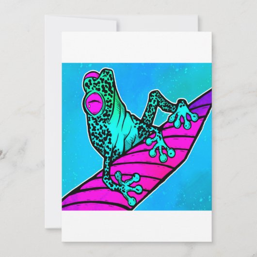 Fred The Frog Cute Wild Animals Lover Perfect Gift シーズンカード (正面)