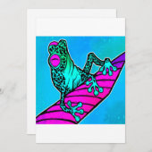 Fred The Frog Cute Wild Animals Lover Perfect Gift シーズンカード (正面/裏面)