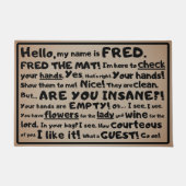 Fred the Mat – ゲストインスペクター ドアマット (正面)