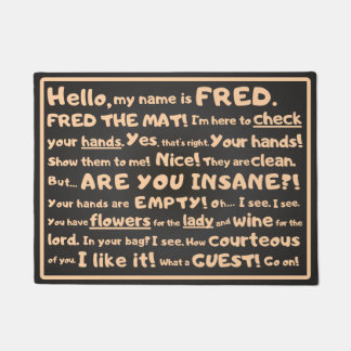 Fred the Mat – 入り口での生意気な検査 ドアマット