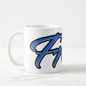 Fred Vorname Name blue Tasse Kaffeetasse コーヒーマグカップ (左)