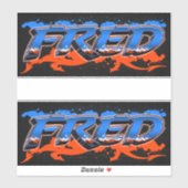 Fred Vorname Name Graffiti Aufkleber Sticker シール (シート)
