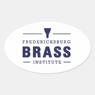 FredBrassステッカー 楕円形シール