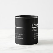 Freddie Boy Name Definition Personalized マグカップ (中央)