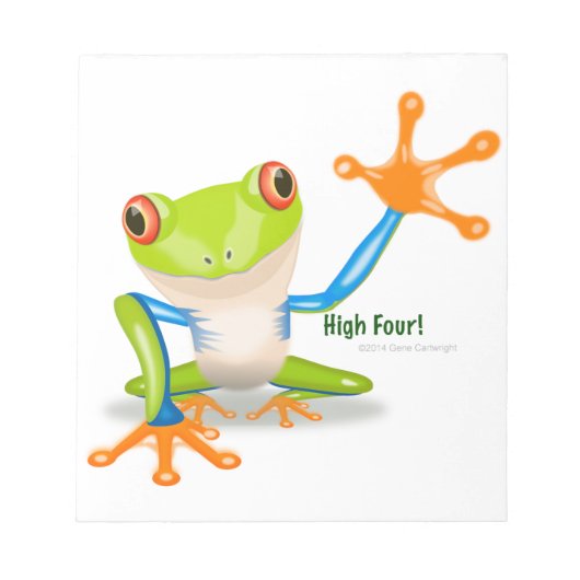 Freddie Frog "ハイフォー" ノートパッド (正面)