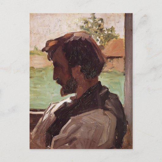 Frederic Bazille – サンセーヴールの自画像 ポストカード (正面)