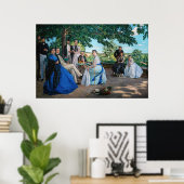 Frederic Bazille - The Family Reunion ポスター (ホームオフィス)