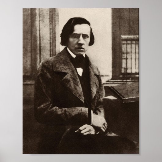 Frederic Chopin Polish Composer Portrait ポスター (正面)