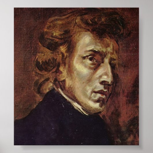 Frédéric Chopin Portrait ポスター (正面)