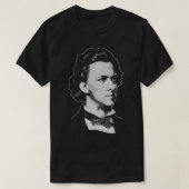 Frederic Chopin Retro Propaganda Classical Music C Tシャツ (デザイン正面)
