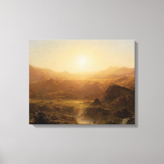 FREDERIC E. CHURCH – エクアドルのアンデス – 1855 キャンバスプリント (正面)