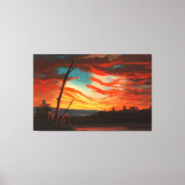 FREDERIC E. CHURCH - OUR BANNER IN THE SKY - 1861 キャンバスプリント