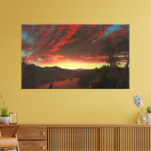 FREDERIC E. CHURCH Twilight in the Wilderness 1860 キャンバスプリント (インサイチュ (リビング))