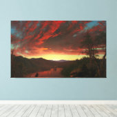 FREDERIC E. CHURCH Twilight in the Wilderness 1860 キャンバスプリント (インサイチュ (ウッドフロア))