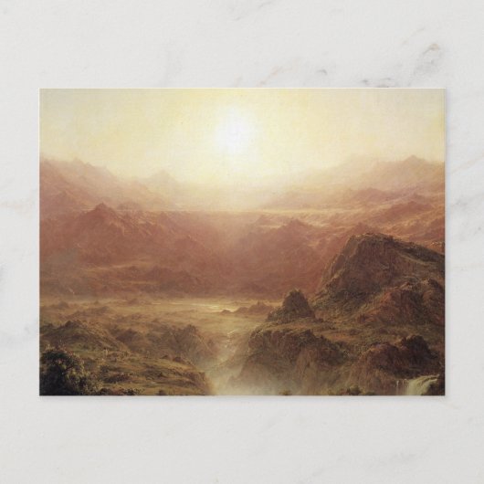 Frederic Edwin Church – エクアドルのアンデス教会 ポストカード (正面)