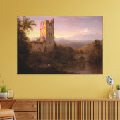 Frederic Edwin Church - Chimborazo Volcano  キャンバスプリント (インサイチュ (リビング))