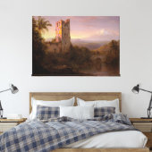 Frederic Edwin Church - Chimborazo Volcano  キャンバスプリント (インサイチュ (寝室))