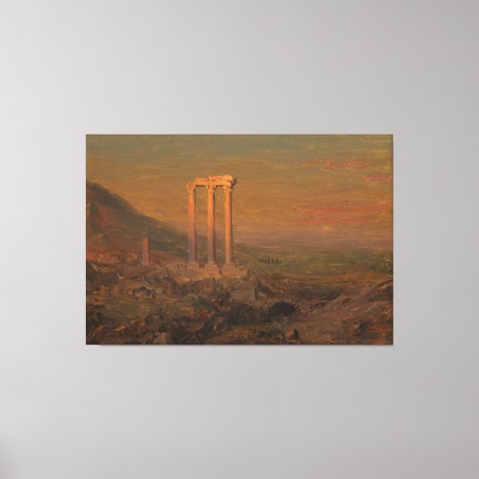 Frederic Edwin Church - Classical Ruins, Syria  キャンバスプリント (正面)