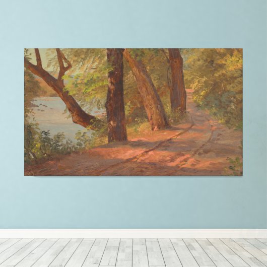 Frederic Edwin Church - Landscape from North Ameri キャンバスプリント (インサイチュ (ウッドフロア))