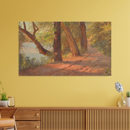 Frederic Edwin Church - Landscape from North Ameri キャンバスプリント (インサイチュ (リビング))