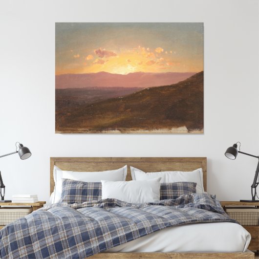 Frederic Edwin Church - Lower Falls, Rochester, NY キャンバスプリント (インサイチュ (寝室))