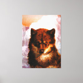 FREDERIC EDWIN CHURCH - Osisoak (Artic Dog) 1861 キャンバスプリント