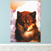 FREDERIC EDWIN CHURCH - Osisoak (Artic Dog) 1861 キャンバスプリント (インサイチュ (ウッドフロア))