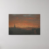 Frederic Edwin Church - Sunset and Mountains キャンバスプリント (正面)