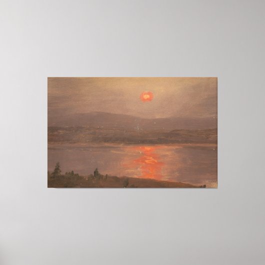 Frederic Edwin Church - View Across the Hudson キャンバスプリント (正面)