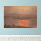 Frederic Edwin Church - View Across the Hudson キャンバスプリント (インサイチュ (ウッドフロア))