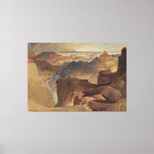 Frederic Edwin Church - View from Powell's Plateau キャンバスプリント (正面)