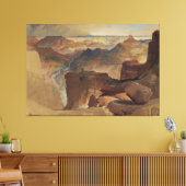 Frederic Edwin Church - View from Powell's Plateau キャンバスプリント (インサイチュ (リビング))