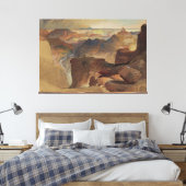 Frederic Edwin Church - View from Powell's Plateau キャンバスプリント (インサイチュ (寝室))
