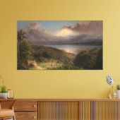 Frederic Edwin Church - View of Cotopaxi  キャンバスプリント (インサイチュ (リビング))