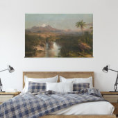 Frederic Edwin Church - View of Cotopaxi  キャンバスプリント (インサイチュ (寝室))